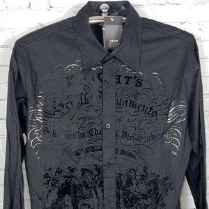 NWT EFOR MEN'S KNIGHTS OF PYTHIAS EUROPEAN DESIGNER LONG SLEEVE BUTTON UP SHIRT